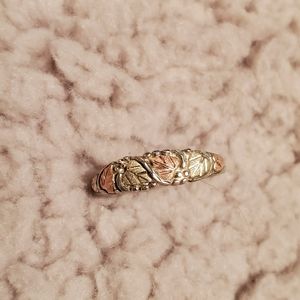 Black Hills Gold and Sterling Silver Ring